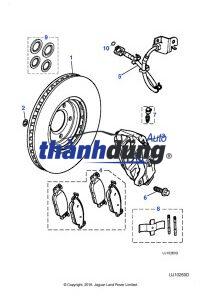 BỐ THẮNG TRƯỚC TOYOTA FORTUNER 2012 - Ảnh 4