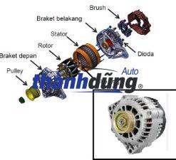 3730002551 - MÁY PHÁT ĐIỆN KIA MORNING 2005-2011 3730002551 - MÁY PHÁT ĐIỆN KIA MORNING 2005-2011 - Ảnh 3