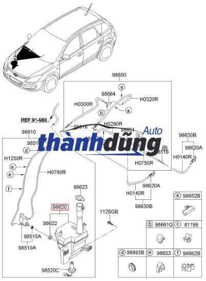 96314169 | BÌNH NƯỚC PHỤ DAEWOO MATIZ 2005