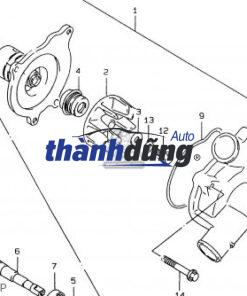 BƠM NƯỚC ĐỘNG CƠ XE ĐÔ THÀNH IZ65 | 1307100WK - Ảnh 4