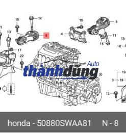 2532401000 - CAO SU CHÂN MÁY PHỤ MERCEDES E450 - Ảnh 3