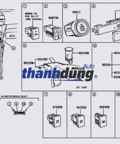 Alternative view of 255703VA3F | CÔNG TẮC CHỈNH GƯƠNG NISSAN XTRAIL 2012-2023