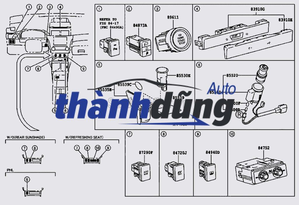 255703VA3F | CÔNG TẮC CHỈNH GƯƠNG NISSAN XTRAIL 2012-2023 255703VA3F | CÔNG TẮC CHỈNH GƯƠNG NISSAN XTRAIL 2012-2023 - Ảnh 2