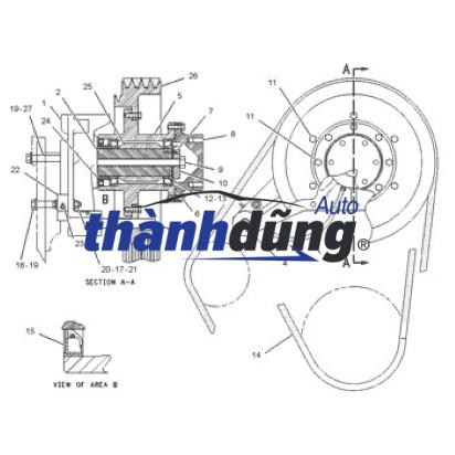 DÂY CUROA TỔNG MITSUBISHI OUTLANDER DÂY CUROA TỔNG MITSUBISHI OUTLANDER - Ảnh 4