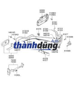 8141007020EQ | Ổ NGẬM KHÓA CỬA KIA MORNING 2005-2012 - Ảnh 4