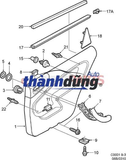 826204E000GW | TAY MỞ CỬA TRONG KIA K3000 826204E000GW | TAY MỞ CỬA TRONG KIA K3000 - Ảnh 4