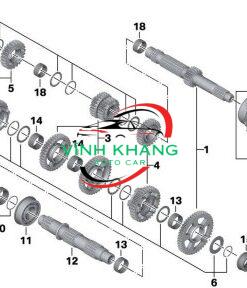 361404A160 - BÁNH RĂNG ĐỀ KIA BONGO 3 2004-2016 - Ảnh 4