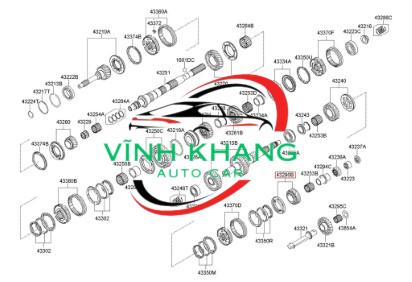 BÁNH RĂNG SỐ 6 KIA BONGO 3 D4CB BÁNH RĂNG SỐ 6 KIA BONGO 3 D4CB - Ảnh 5