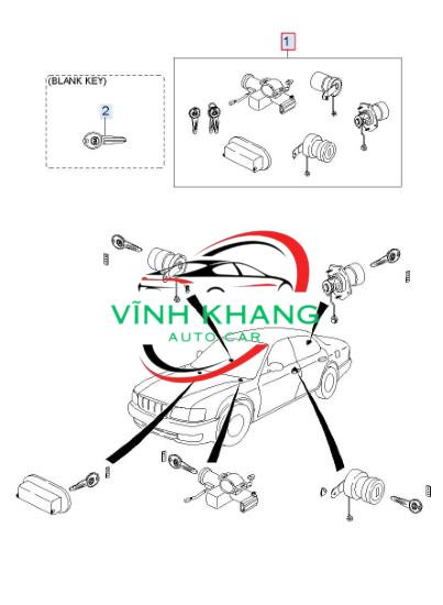 KHÓA CÁNH CỬA KIA BONGO 3 KHÓA CÁNH CỬA KIA BONGO 3 - Ảnh 3