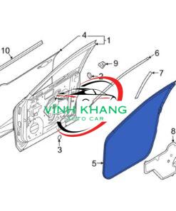 0K2A159760A | GIOĂNG CÁNH CỬA KIA SPECTRA 2004 (Copy) - Ảnh 3