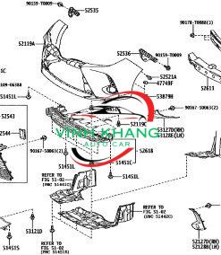 ỐP CẢN TRƯỚC TOYOTA VIOS 2021 ỐP CẢN TRƯỚC TOYOTA VIOS 2021 - Ảnh 3