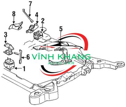 GIÁ ĐỠ ĐỘNG CƠ MITSUBISHI MIRAGE 2018 GIÁ ĐỠ ĐỘNG CƠ MITSUBISHI MIRAGE 2018 - Ảnh 3