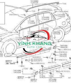 7571160071 | NẸP CHÂN KÍNH TOYOTA LAND CRUISER 2009-2017 7571160071 | NẸP CHÂN KÍNH TOYOTA LAND CRUISER 2009-2017 - Ảnh 5
