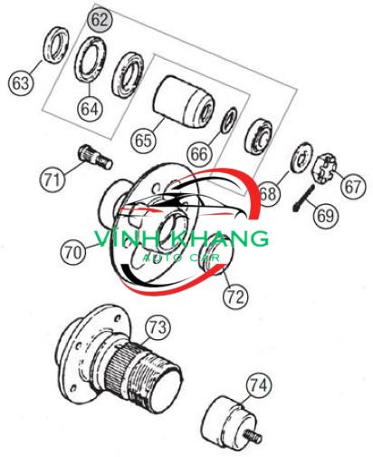 527201F000 | BẠC ĐẠN BÁNH TRƯỚC HYUNDAI SANTAFE 2001-2006 527201F000 | BẠC ĐẠN BÁNH TRƯỚC HYUNDAI SANTAFE 2001-2006 - Ảnh 5