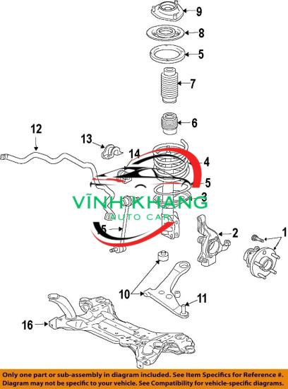 BÁT BÈO GIẢM XÓC XE HONDA ODYSSEY 2015-2020 | 51920T6AJ01 BÁT BÈO GIẢM XÓC XE HONDA ODYSSEY 2015-2020 | 51920T6AJ01 - Ảnh 4