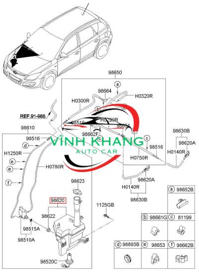 96314169 | BÌNH NƯỚC PHỤ DAEWOO MATIZ 2005 BÌNH NƯỚC PHỤ HYUNDAI TUCSON 2015-2021 | 25431D3500