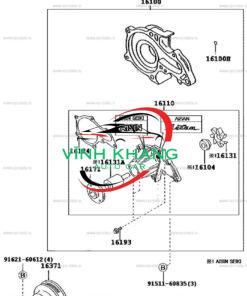 2712000201 | BƠM NƯỚC MERCEDES SLK200 2712000201 | BƠM NƯỚC MERCEDES SLK200 - Ảnh 3