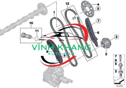 XÍCH CAM ISUZU DMAX 2009 XÍCH CAM ISUZU DMAX 2009 - Ảnh 3