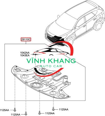 CHẮN BÙN GẦM MÁY TOYOTA VIOS 2012 CHẮN BÙN GẦM MÁY TOYOTA VIOS 2012 - Ảnh 4
