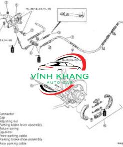 VNX3005 | DÂY PHANH TAY VINAXUKI HAFEI 2011 - Ảnh 4