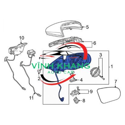 GRW869121AQ | GƯƠNG CHIẾU HẬU MAZDA 6 2016-2021 GRW869121AQ | GƯƠNG CHIẾU HẬU MAZDA 6 2016-2021 - Ảnh 5