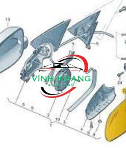 Alternative view of GƯƠNG CHIẾU HẬU XE CHERY RIICH M1 2007-2011 | GH8332409