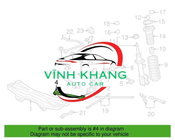 THANH GIẰNG DỌC SAU XE SSANGYONG STAVIC 32CM | 1513502006 THANH GIẰNG DỌC SAU XE SSANGYONG STAVIC 32CM | 1513502006 - Ảnh 4