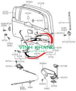 DÂY GIẬT CỐP HẬU HYUNDAI I10 2016 CHÍNH HÃNG | 81280-B4410 - Ảnh 4