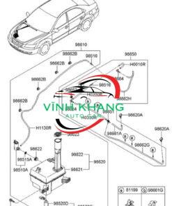 BƠM NƯỚC RỬA KÍNH XE KIA SORENTO 2015-2020 | 98510A9000 BƠM NƯỚC RỬA KÍNH XE KIA SORENTO 2015-2020 | 98510A9000 - Ảnh 5