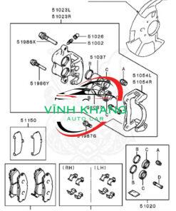 CỤM GÔNG PHANH DAEWOO MAGNUS 2005 - Ảnh 3