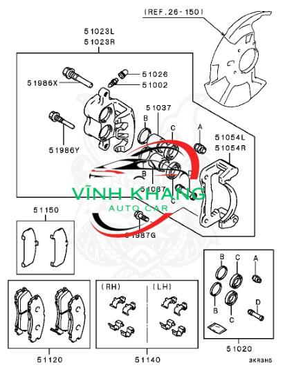 CỤM GÔNG PHANH DAEWOO MAGNUS 2005 CỤM GÔNG PHANH DAEWOO MAGNUS 2005 - Ảnh 3