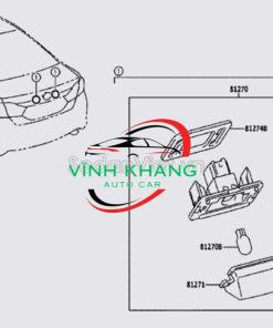 92501B4400 | ĐÈN SOI BIỂN SỐ KIA SELTOS 2019-2023 - Ảnh 3