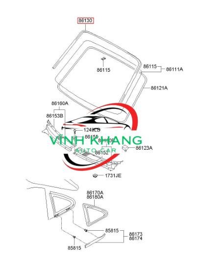 5603502280| KÍNH CỐP HẬU PEUGEOT 5008 2018-2023 5603502280| KÍNH CỐP HẬU PEUGEOT 5008 2018-2023 - Ảnh 3