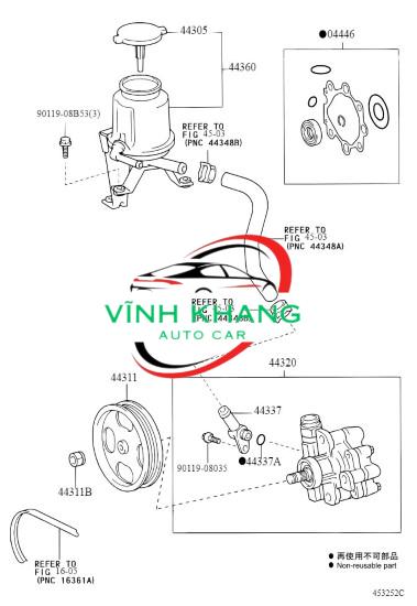 BÌNH DẦU TRỢ LỰC LÁI TOYOTA FORTUNER BÌNH DẦU TRỢ LỰC LÁI TOYOTA FORTUNER - Ảnh 4