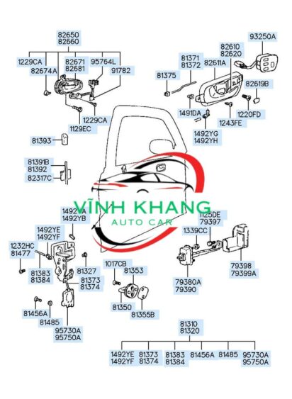 BFF472310V | Ổ NGẬM KHOÁ CỬA SAU PHẢI MAZDA 3 2012 (Copy)