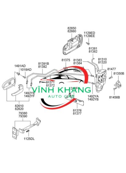 814202S000| Ổ ngậm khóa cửa sau HYUNDAI TUCSON 2012 814202S000| Ổ ngậm khóa cửa sau HYUNDAI TUCSON 2012 - Ảnh 3
