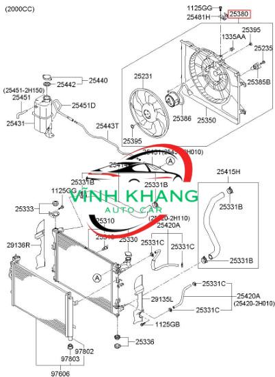 96398196 | Phin lọc ga xe CHEVROLET VIVANT 2009