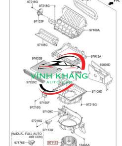 QUẠT GIÓ ĐIỀU HÒA XE HYUNDAI EON 2011-2014 | 971131Y000 QUẠT GIÓ ĐIỀU HÒA XE HYUNDAI EON 2011-2014 | 971131Y000 - Ảnh 4