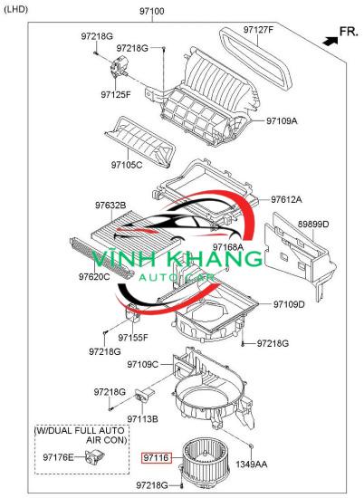 QUẠT GIÓ ĐIỀU HÒA XE HYUNDAI EON 2011-2014 | 971131Y000 QUẠT GIÓ ĐIỀU HÒA XE HYUNDAI EON 2011-2014 | 971131Y000 - Ảnh 4