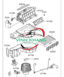 TRỞ QUẠT GIÀN LẠNH KIA SPECTRA 2005 | 0K9A361B11 - Ảnh 4