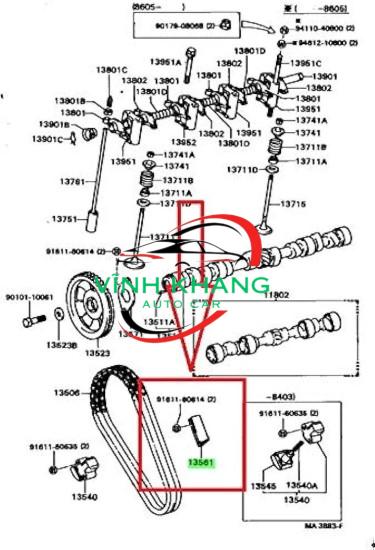 1S7Z6K297BA | TỲ CAM SẮT FORD ESCAPE 2001-2008 1S7Z6K297BA | TỲ CAM SẮT FORD ESCAPE 2001-2008 - Ảnh 4