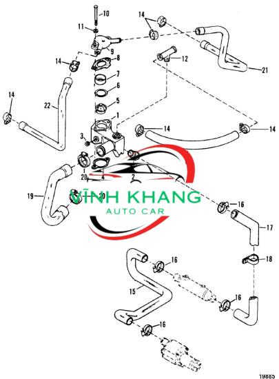 1S7G8575AJ | VAN HẰNG NHIỆT FORD MONDEO 2.0 2007 1S7G8575AJ | VAN HẰNG NHIỆT FORD MONDEO 2.0 2007 - Ảnh 4