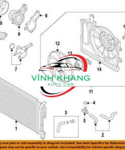 1350A670 - KÉT NƯỚC MITSUBISHI MIRAGE 2014-2023 1350A670 - KÉT NƯỚC MITSUBISHI MIRAGE 2014-2023 - Ảnh 3