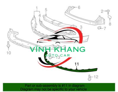 86591F2000 | NẸP DƯỚI CẢN TRƯỚC HYUNDAI ELANTRA 2016-2020 NẸP DƯỚI CẢN TRƯỚC HYUNDAI ELANTRA 2016-2020 | 86591F2000