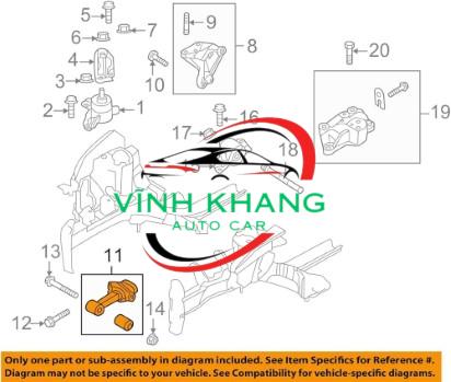11350-4BA0B | CHÂN MÁY SỐ 8 NISSAN XTRAIL 2014 11350-4BA0B | CHÂN MÁY SỐ 8 NISSAN XTRAIL 2014 - Ảnh 4