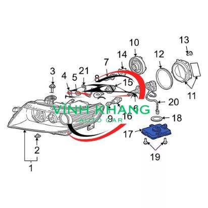 ĐÈN PHA MERCEDES C200
