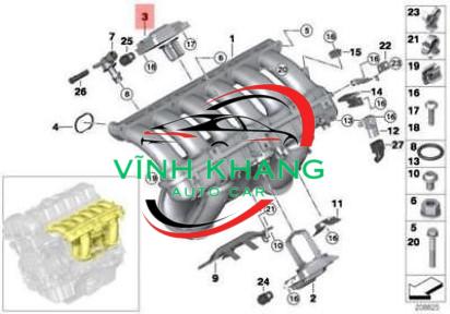 1788128140 - ỐNG HÚT GIÓ TOYOTA CAMRY 2000-2006