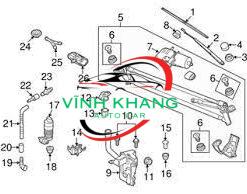 MÔ TƠ GẠT MƯA XE THACO TOWNER TF220 | YGDJCK3741 - Ảnh 6
