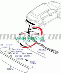 NẸP MẠ CỐP SAU TOYOTA FORTUNER 2020 CHÍNH HÃNG | 768010K460 NẸP MẠ CỐP SAU TOYOTA FORTUNER 2020 CHÍNH HÃNG | 768010K460 - Ảnh 4