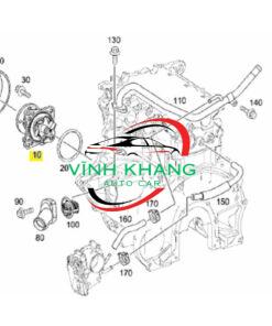 BƠM NƯỚC PHỤ MERCEDES C200 2018 CHÍNH HÃNG | 2048350364 - Ảnh 4